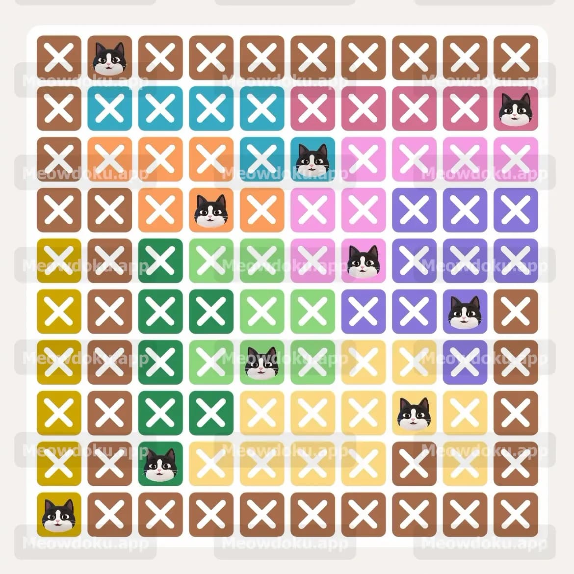 Meowdoku Level 83 Answer, Cheat & Solution