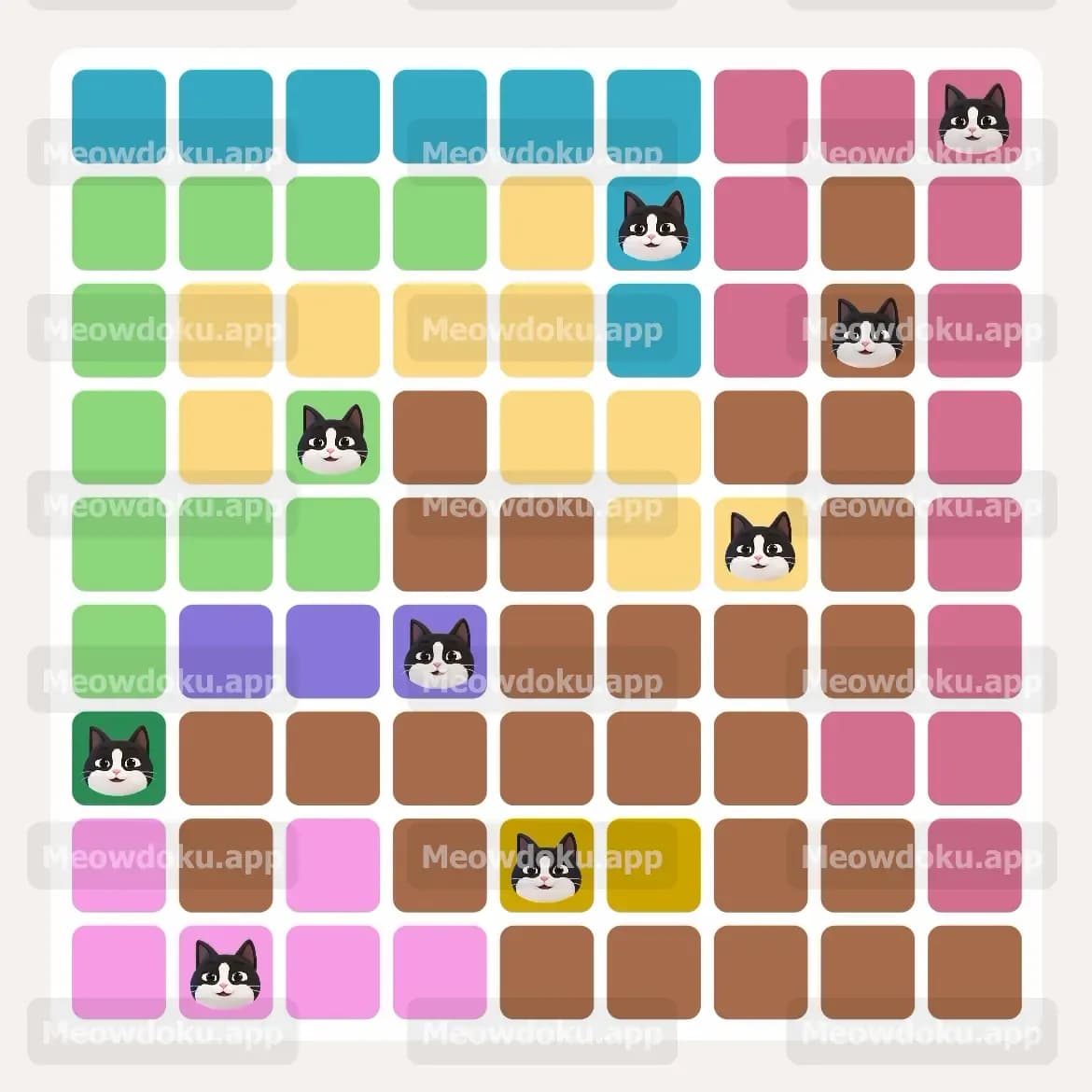 Meowdoku Level 64 Answer, Cheat & Solution