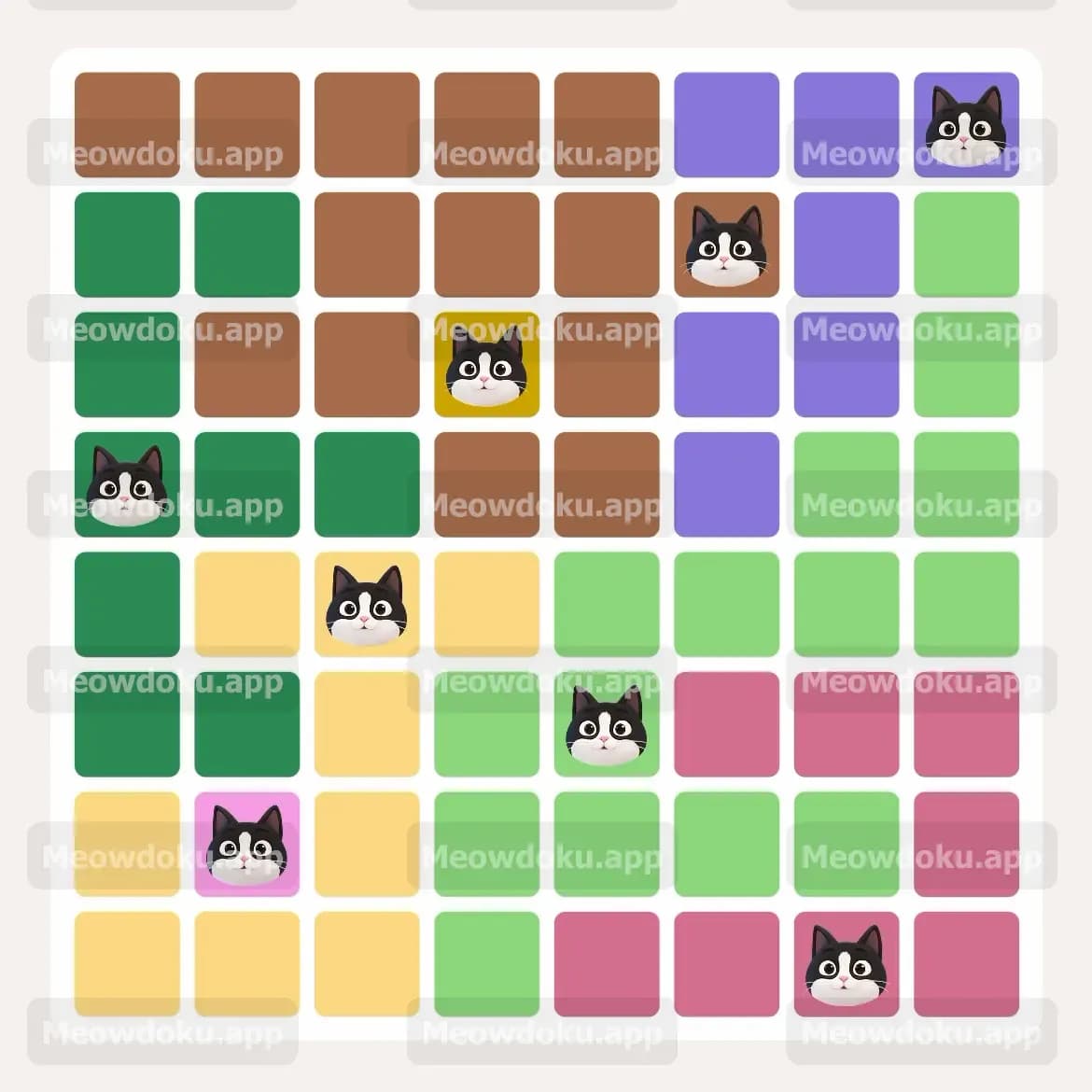 Meowdoku Level 46 Answer, Cheat & Solution