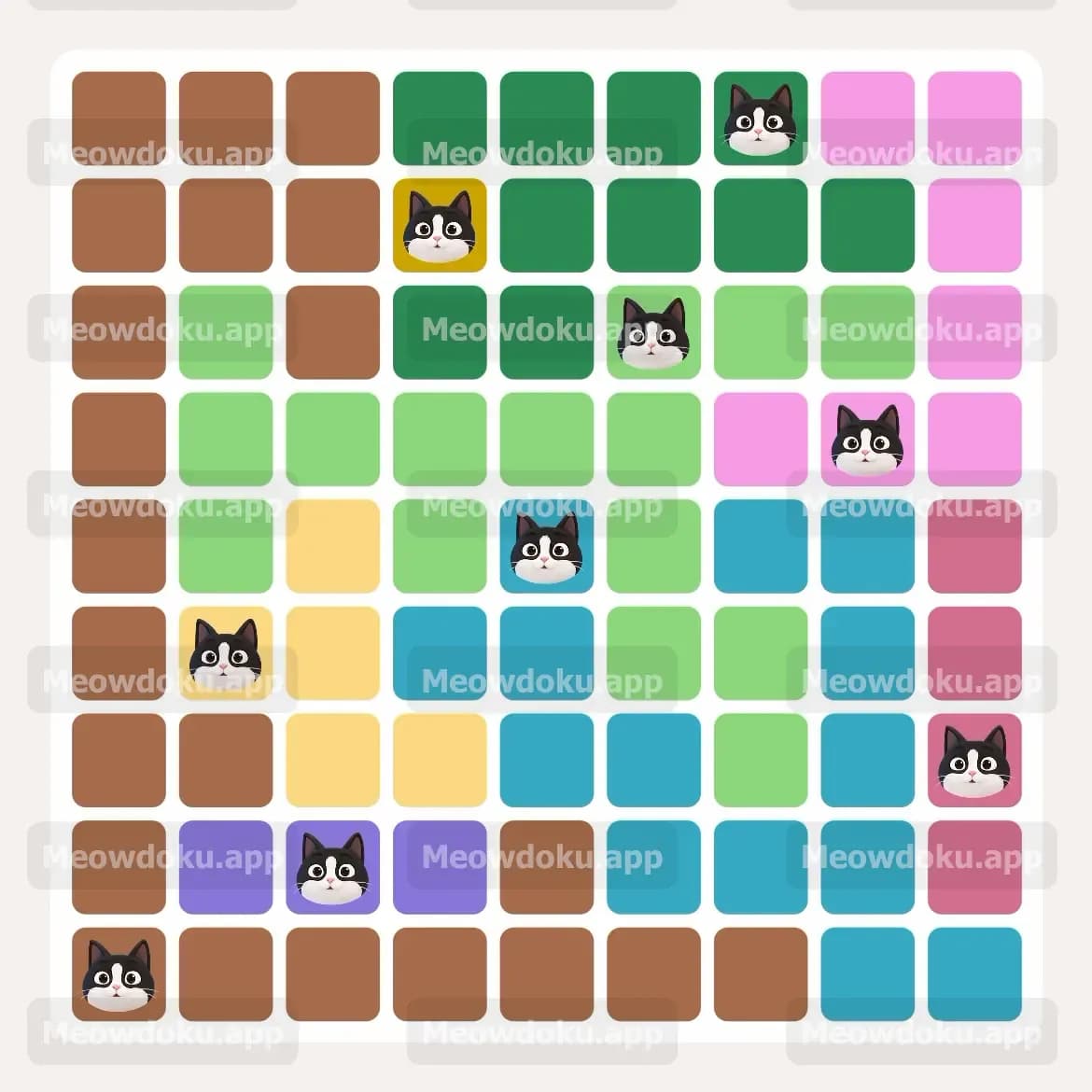 Meowdoku Level 144 Answer, Cheat & Solution