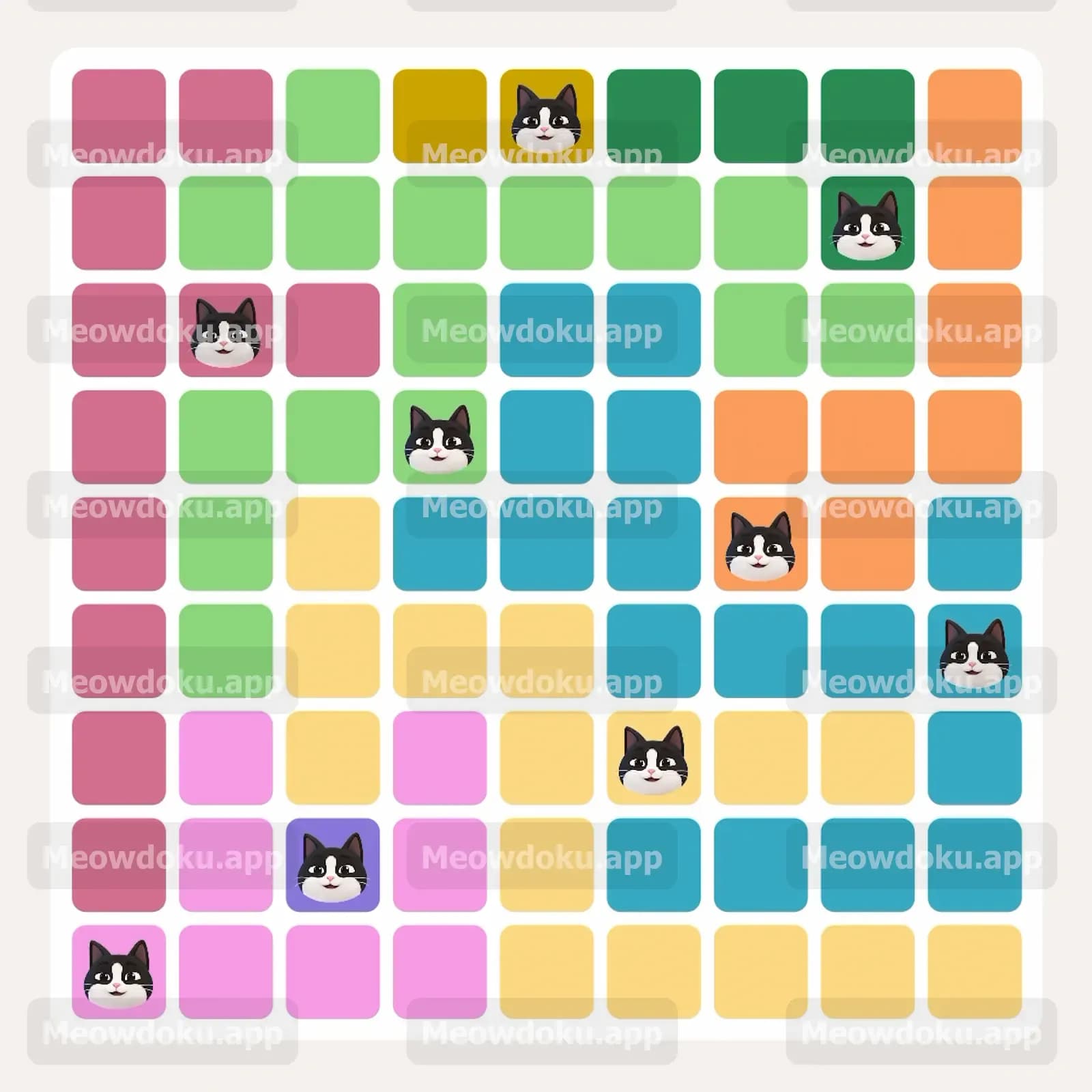 Meowdoku Level 257 Answer, Cheat & Solution