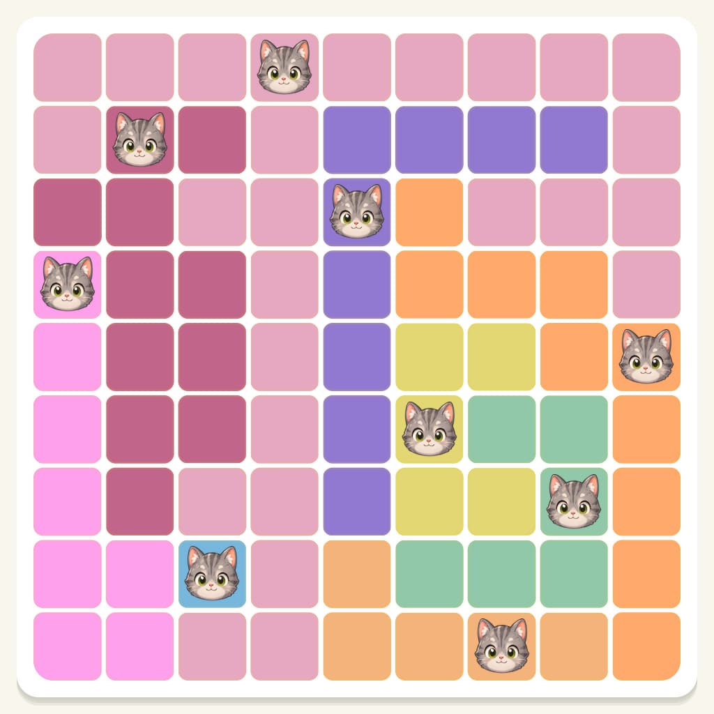 Meowdoku Level 498 Answer, Cheat & Solution
