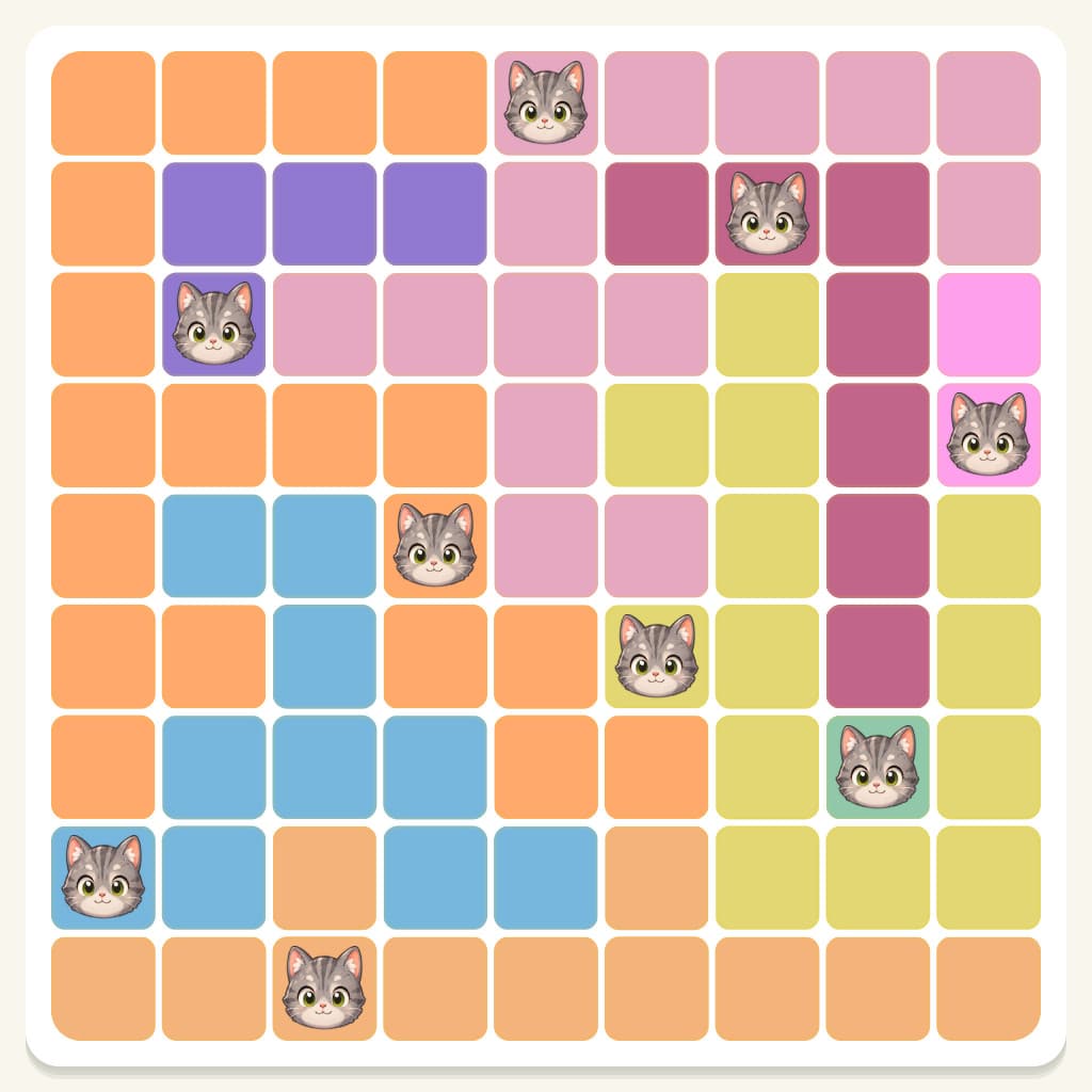 Meowdoku Level 458 Answer, Cheat & Solution