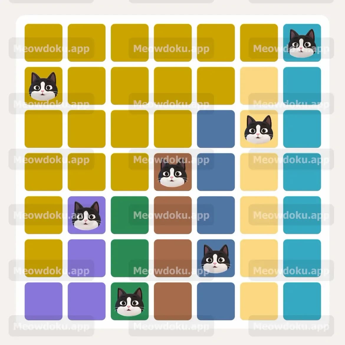 Meowdoku Level 62 Answer, Cheat & Solution