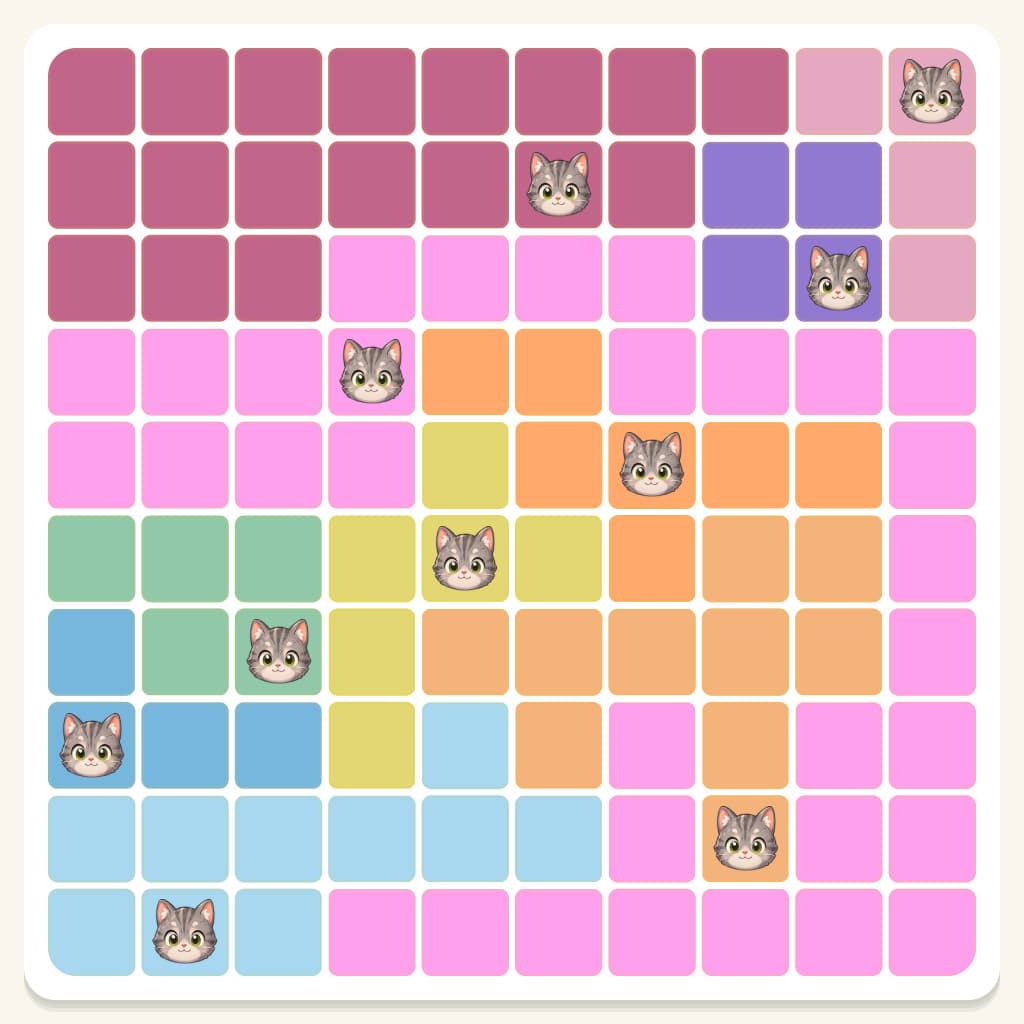 Meowdoku Level 950 Answer, Cheat & Solution