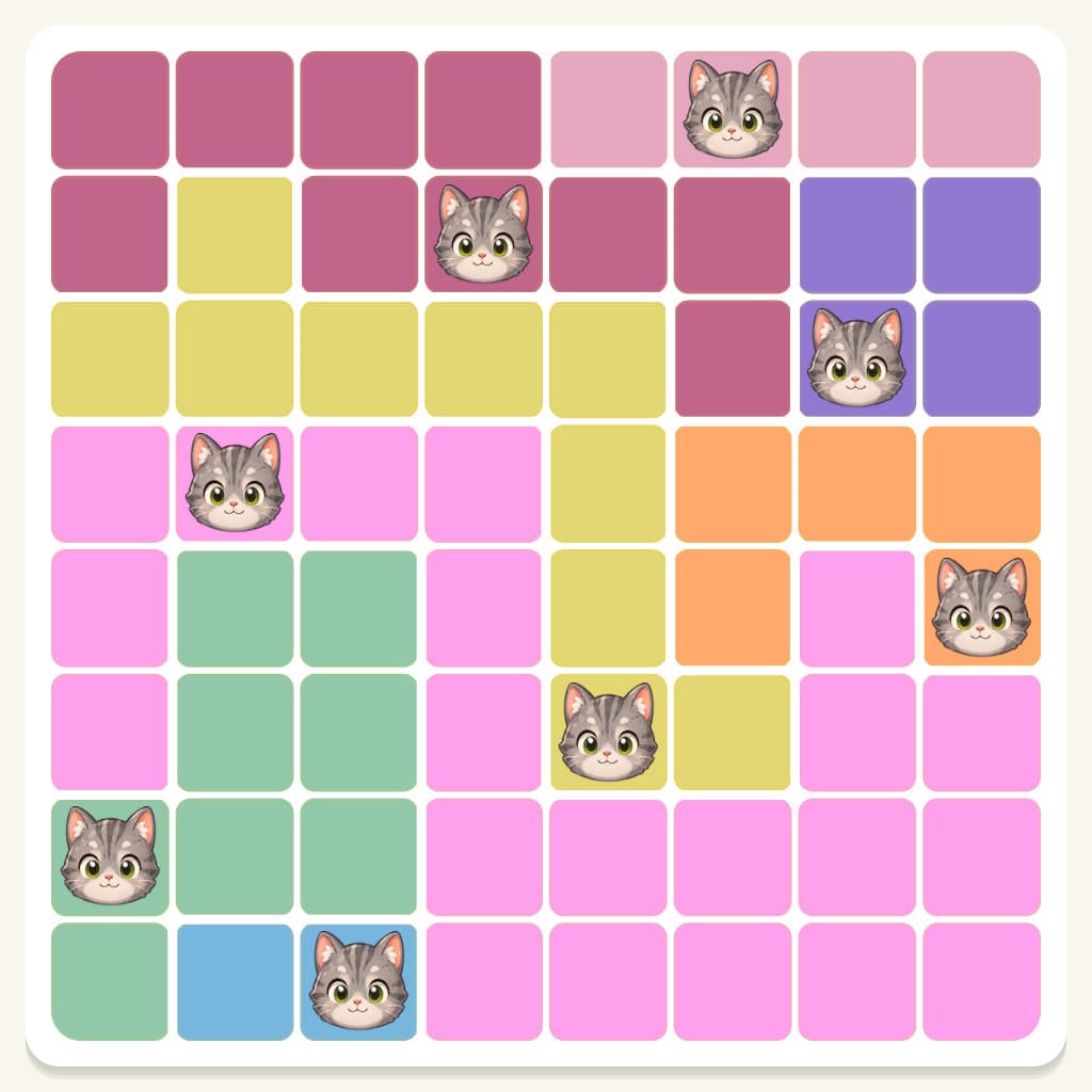 Meowdoku Level 727 Answer, Cheat & Solution