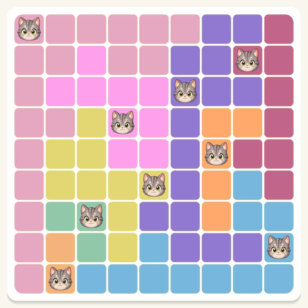 Meowdoku Level 194 Answer, Cheat & Solution