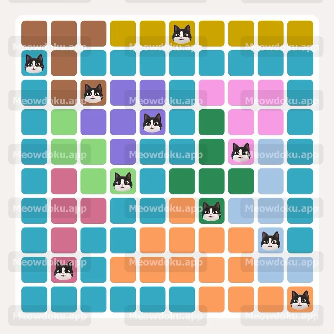 Meowdoku Level 65 Answer, Cheat & Solution
