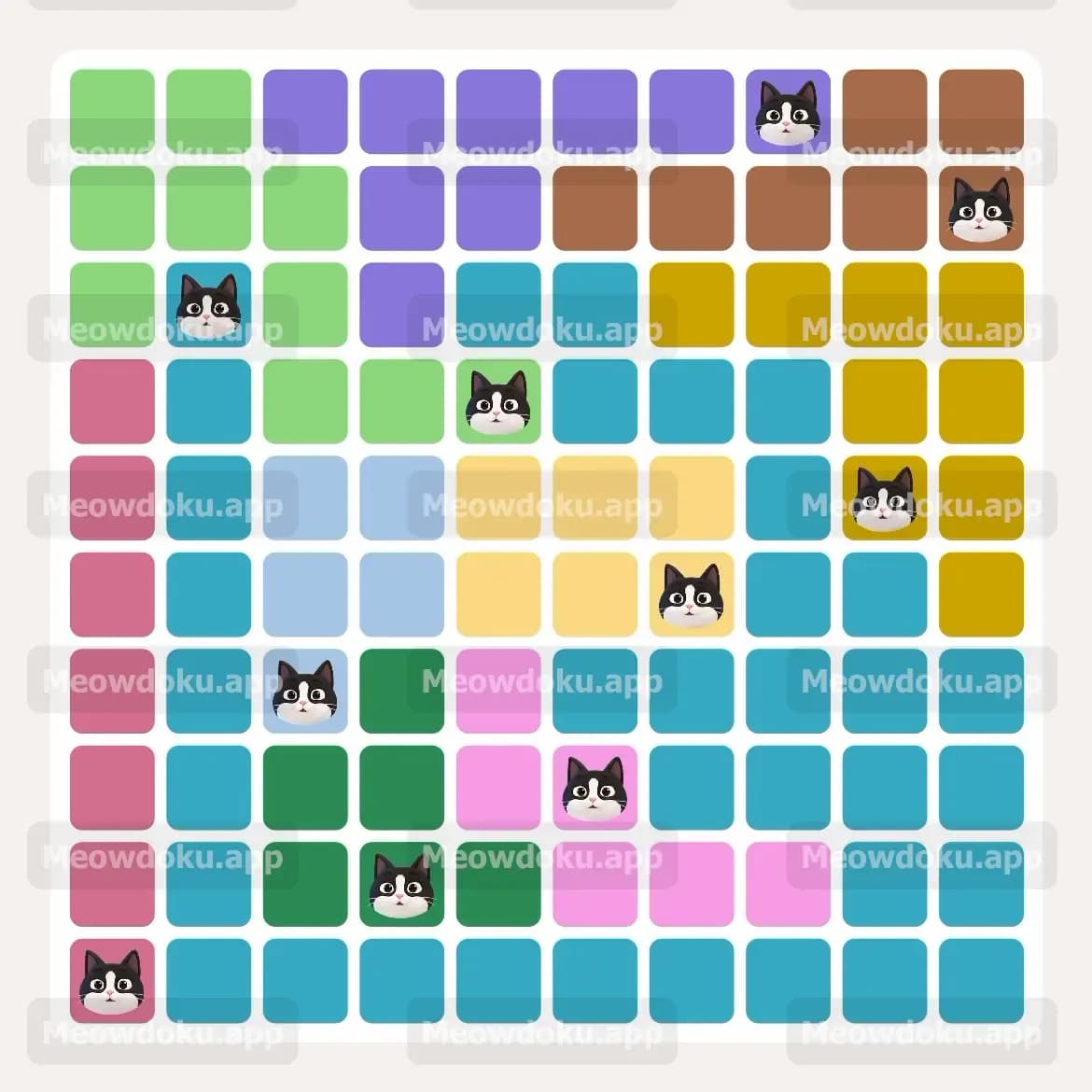Meowdoku Level 103 Answer, Cheat & Solution