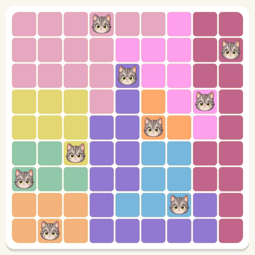 Meowdoku Level 878 Answer, Cheat & Solution