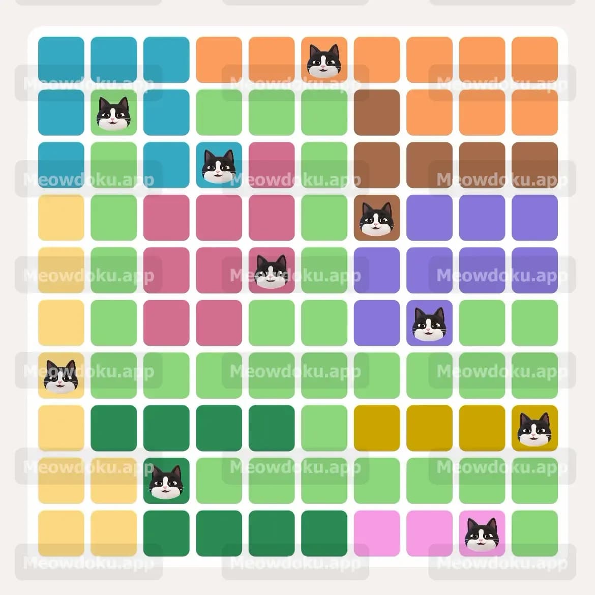 Meowdoku Level 68 Answer, Cheat & Solution