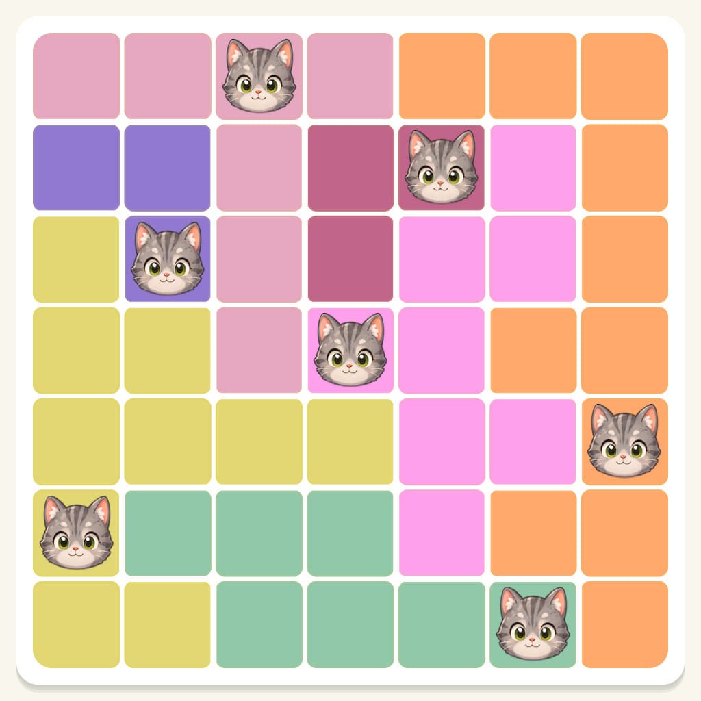 Meowdoku Level 736 Answer, Cheat & Solution