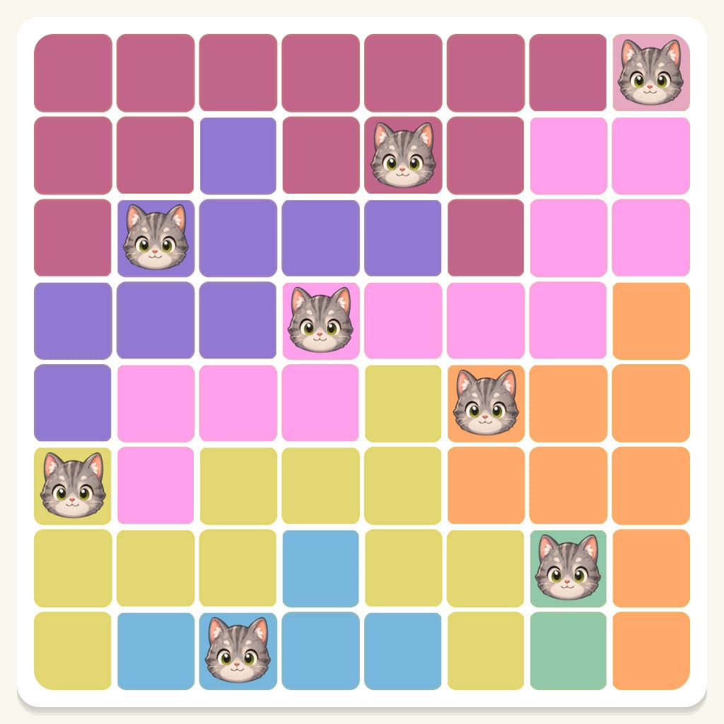 Meowdoku Level 357 Answer, Cheat & Solution