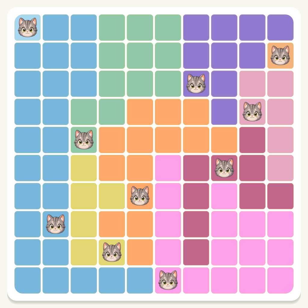 Meowdoku Level 595 Answer, Cheat & Solution