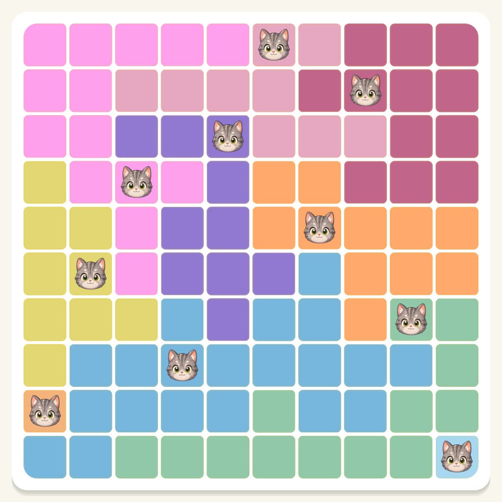 Meowdoku Level 405 Answer, Cheat & Solution