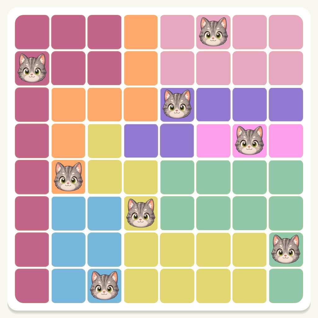 Meowdoku Level 827 Answer, Cheat & Solution