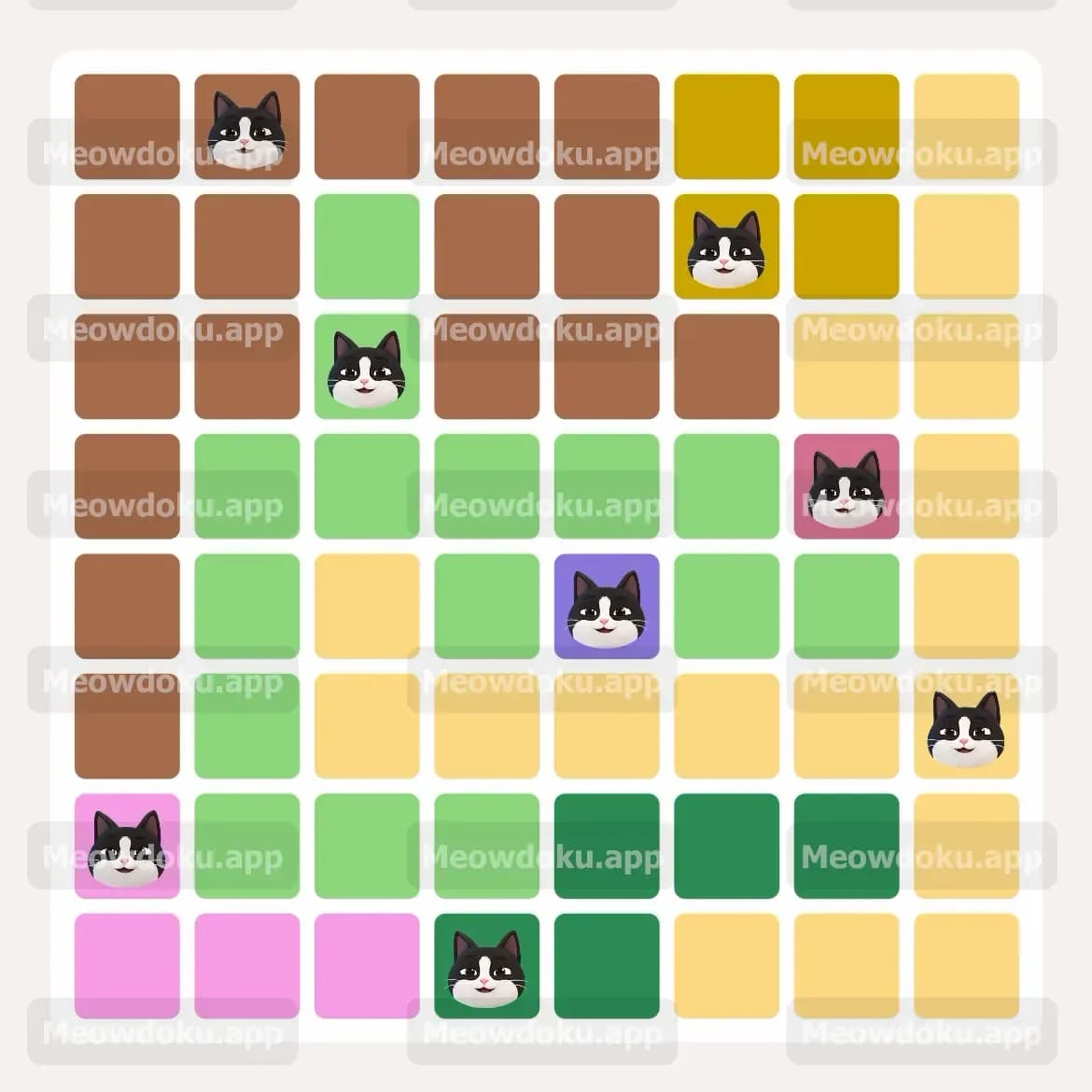 Meowdoku Level 111 Answer, Cheat & Solution