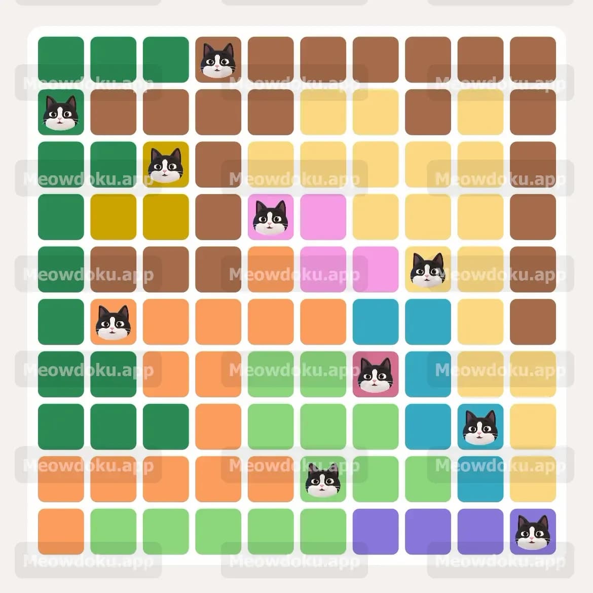 Meowdoku Level 43 Answer, Cheat & Solution