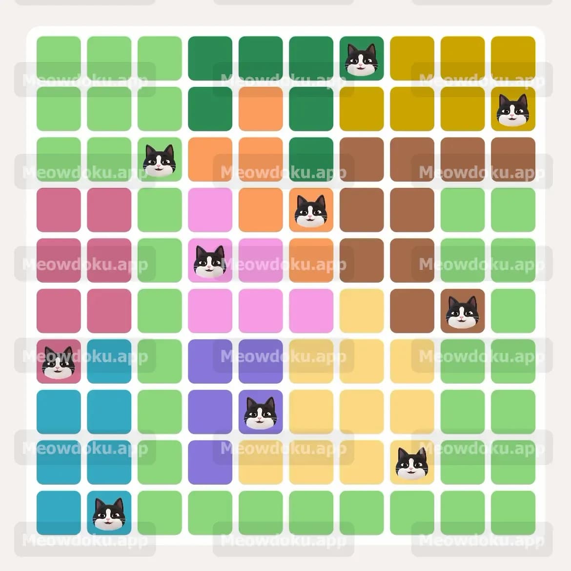 Meowdoku Level 99 Answer, Cheat & Solution