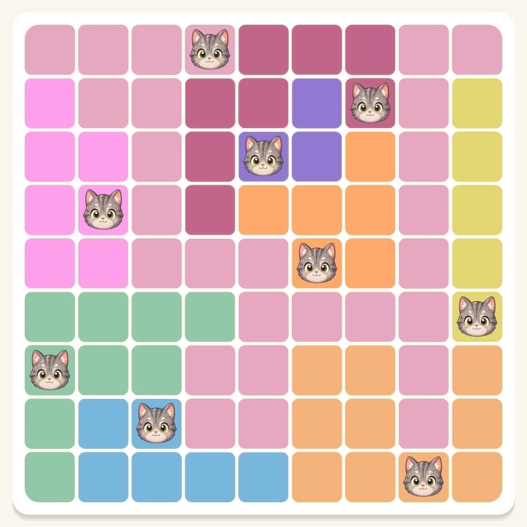 Meowdoku Level 854 Answer, Cheat & Solution