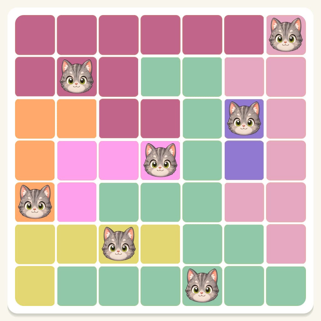 Meowdoku Level 843 Answer, Cheat & Solution