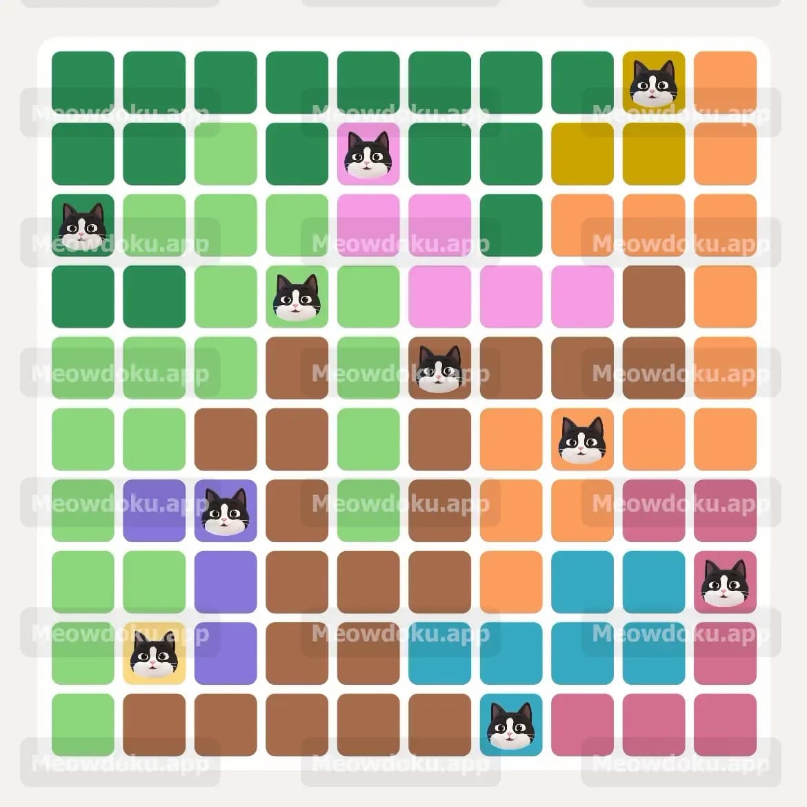 Meowdoku Level 160 Answer, Cheat & Solution