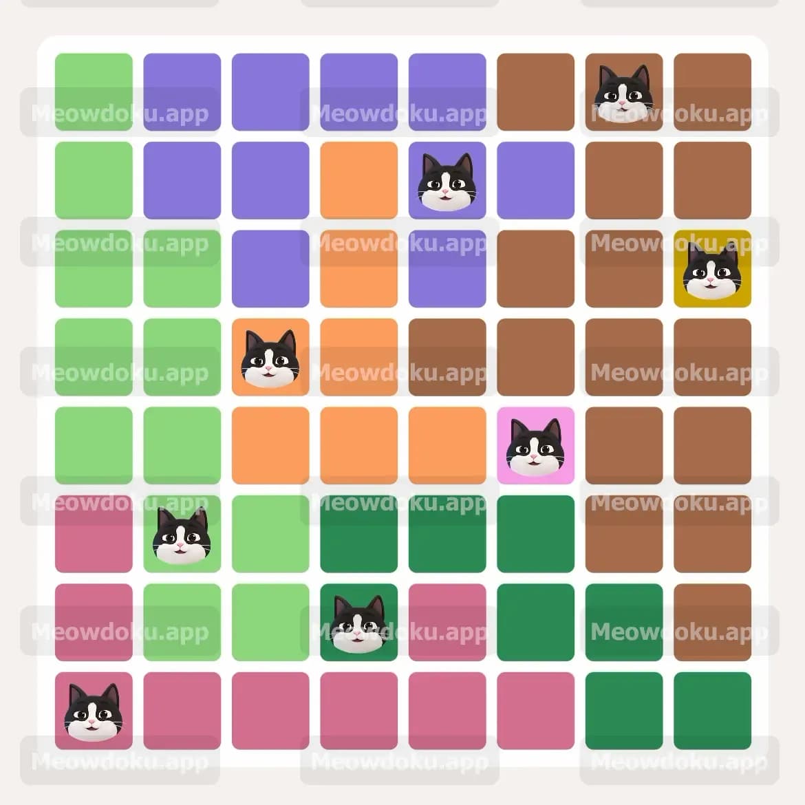 Meowdoku Level 16 Answer, Cheat & Solution