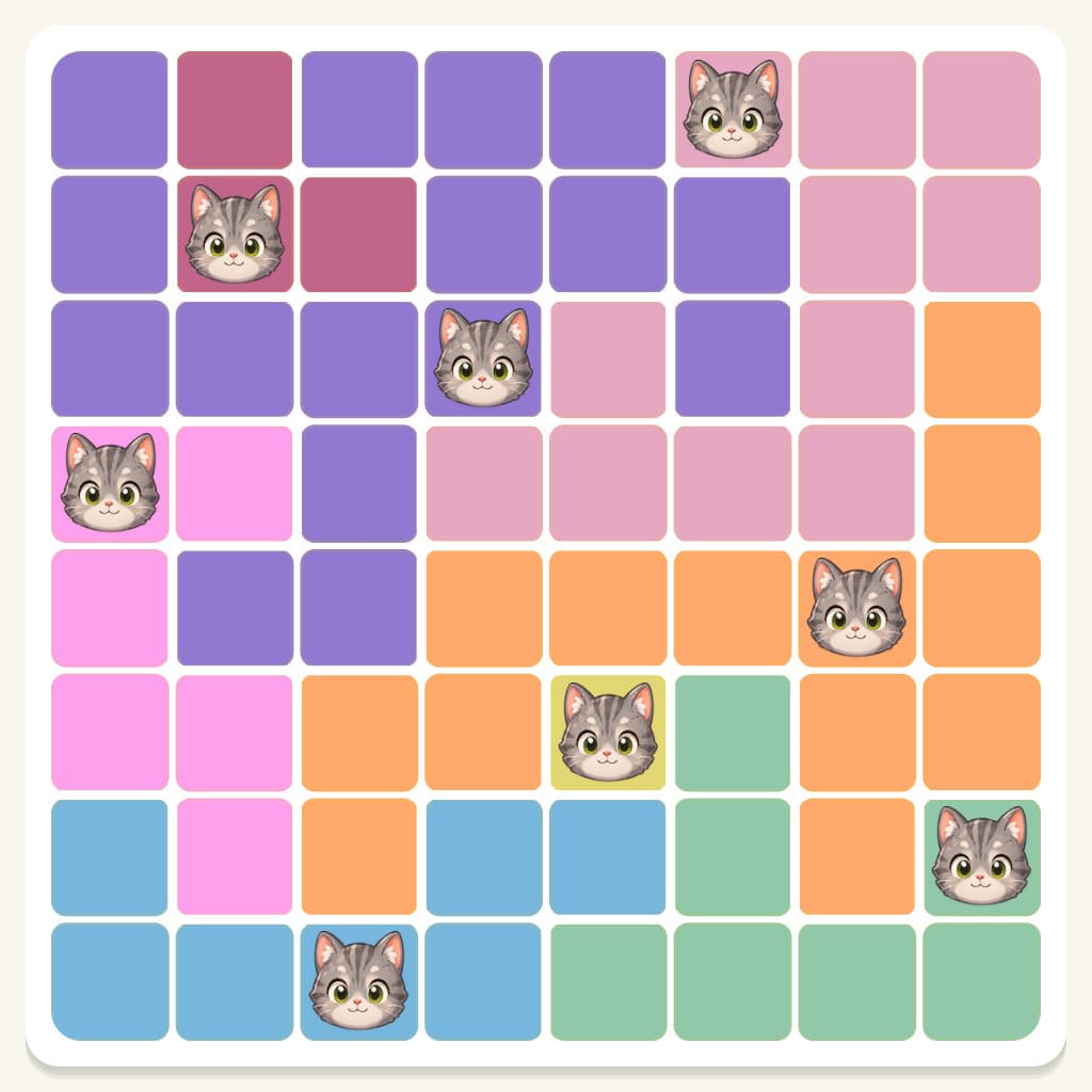 Meowdoku Level 287 Answer, Cheat & Solution
