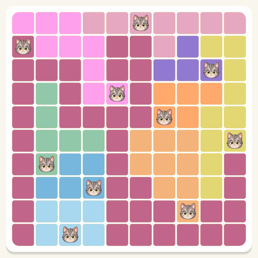 Meowdoku Level 580 Answer, Cheat & Solution