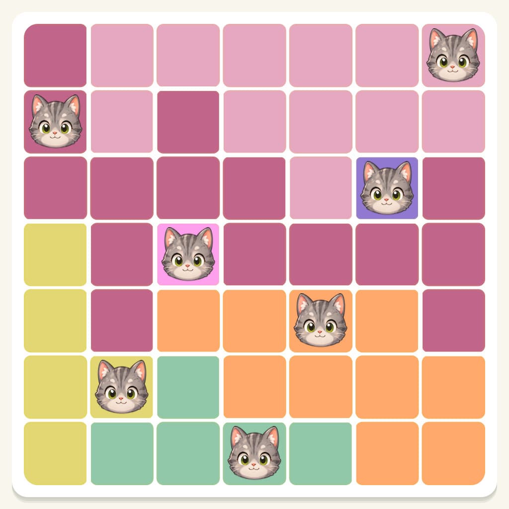 Meowdoku Level 34 Answer, Cheat & Solution