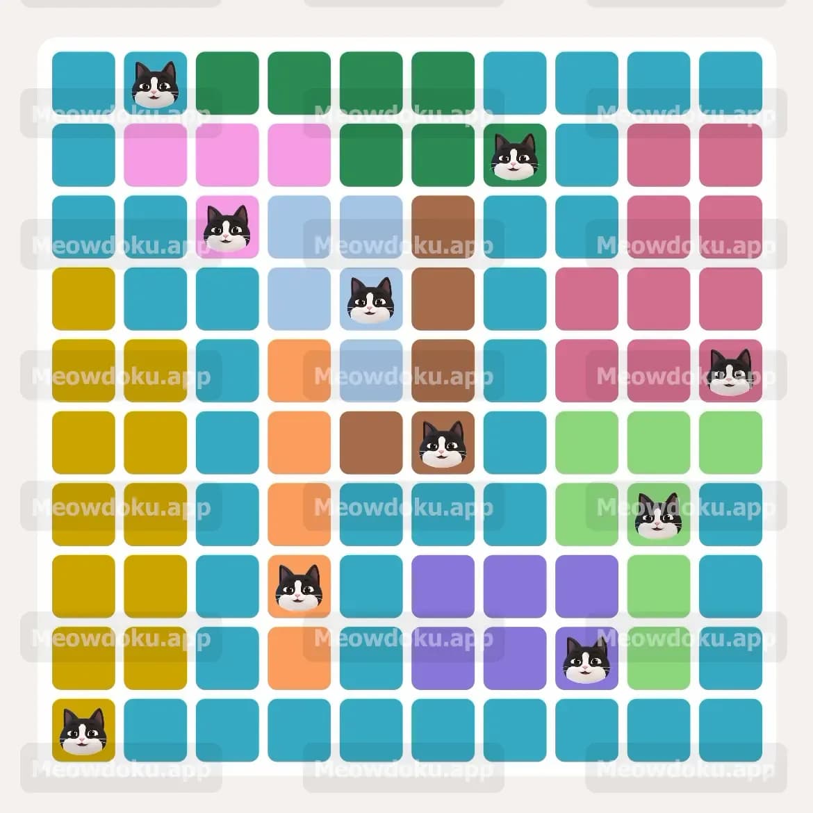 Meowdoku Level 112 Answer, Cheat & Solution
