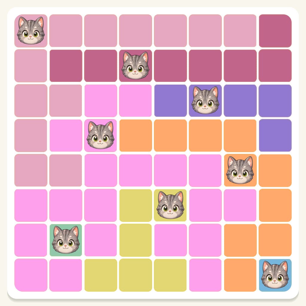 Meowdoku Level 222 Answer, Cheat & Solution