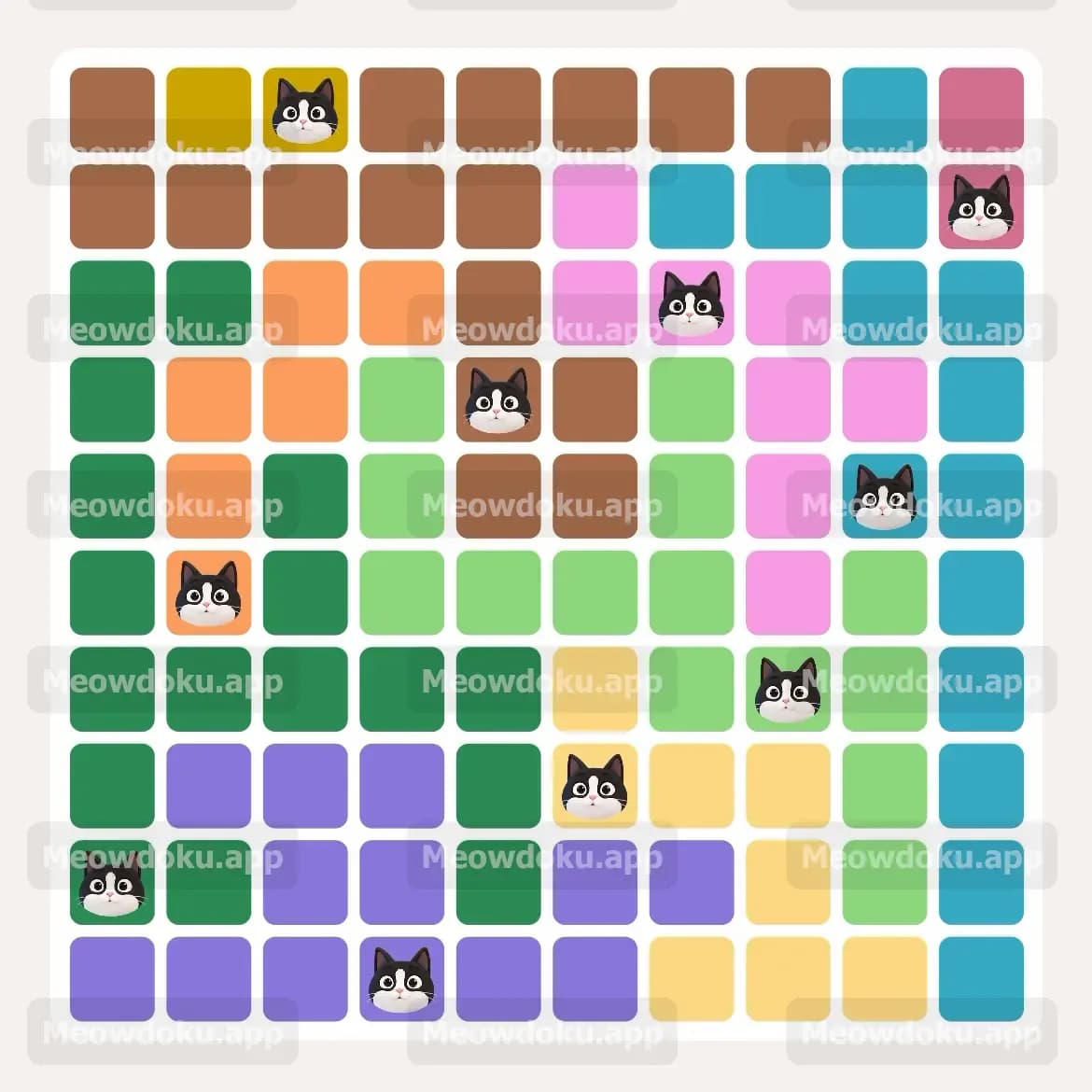 Meowdoku Level 35 Answer, Cheat & Solution