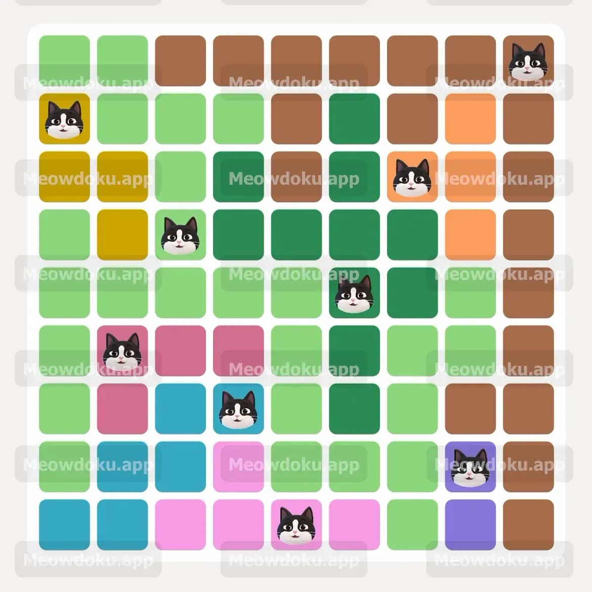 Meowdoku Level 177 Answer, Cheat & Solution