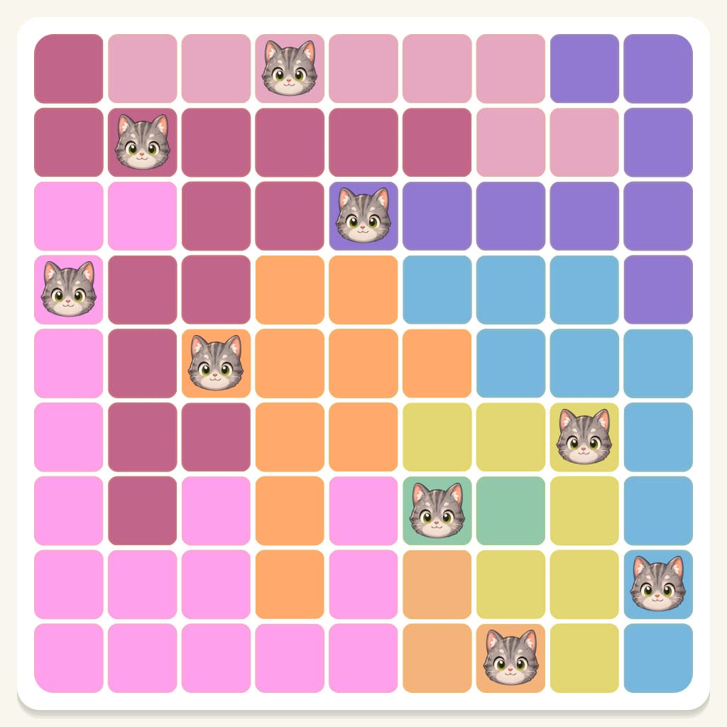 Meowdoku Level 608 Answer, Cheat & Solution