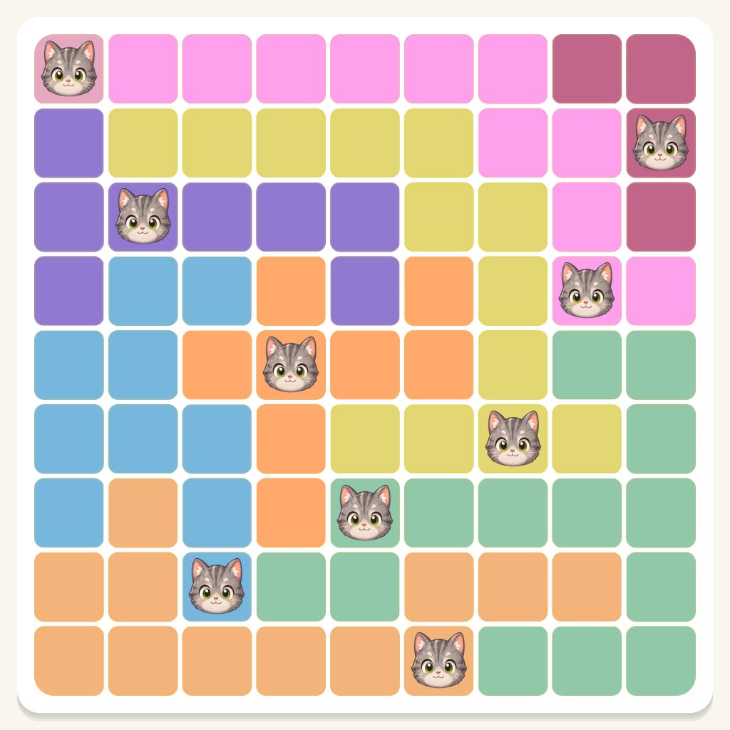 Meowdoku Level 268 Answer, Cheat & Solution