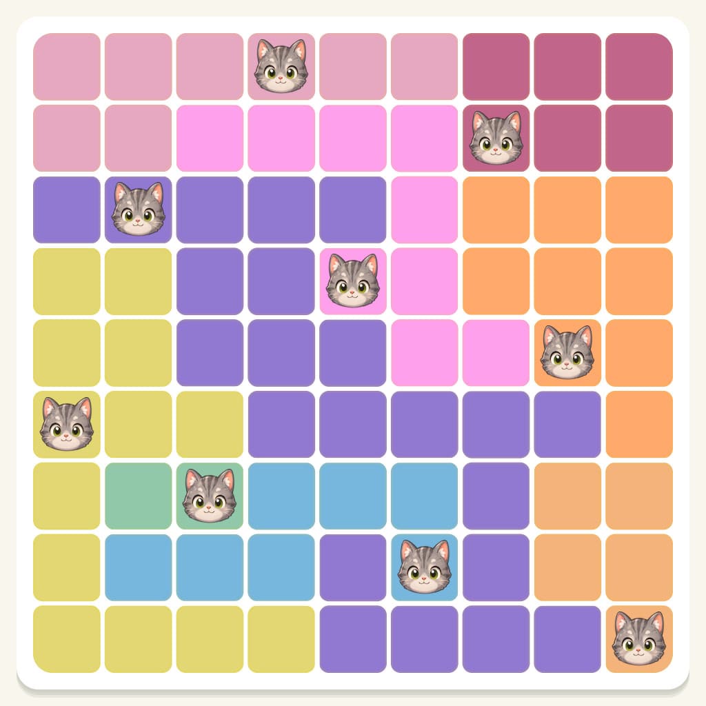 Meowdoku Level 888 Answer, Cheat & Solution