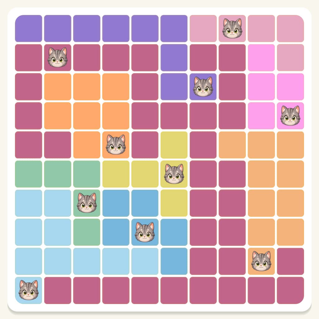 Meowdoku Level 490 Answer, Cheat & Solution