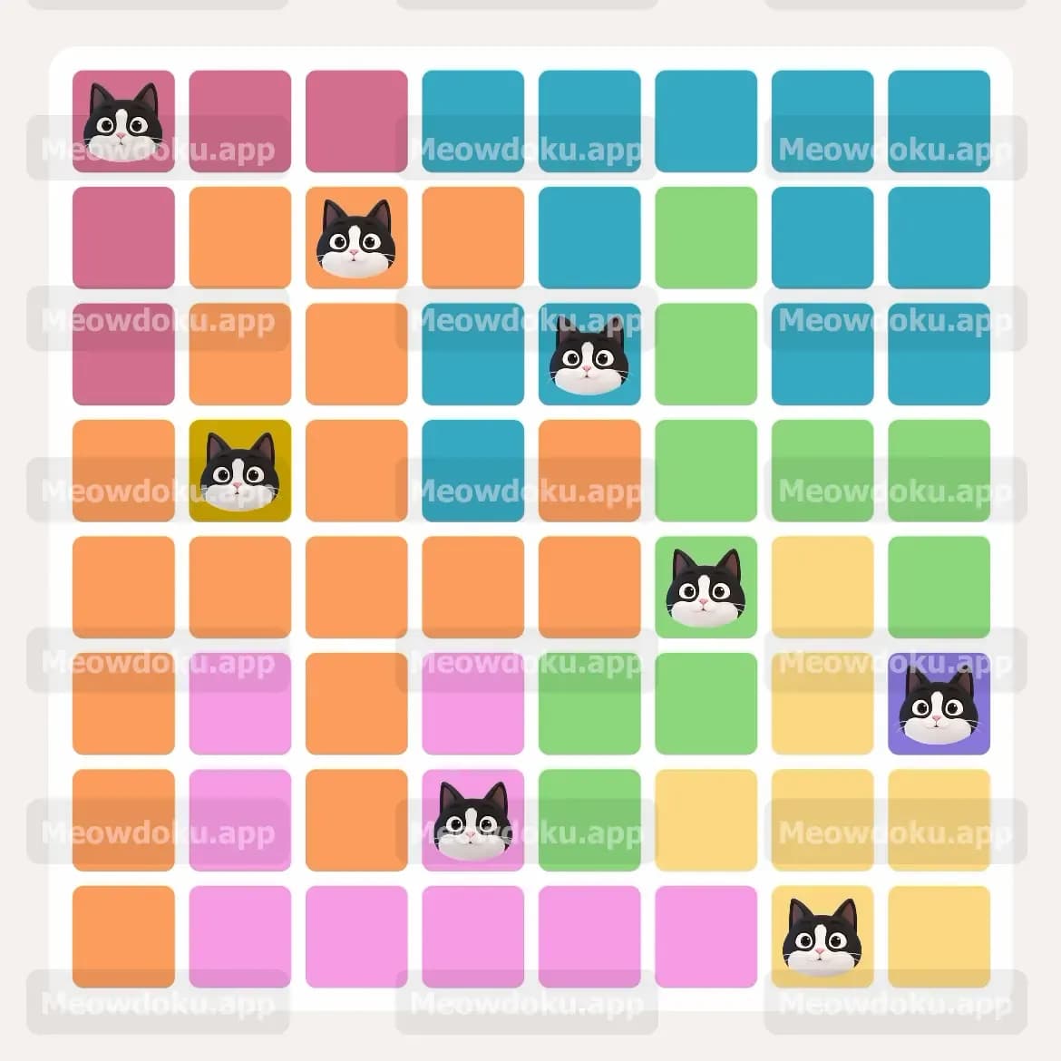 Meowdoku Level 51 Answer, Cheat & Solution