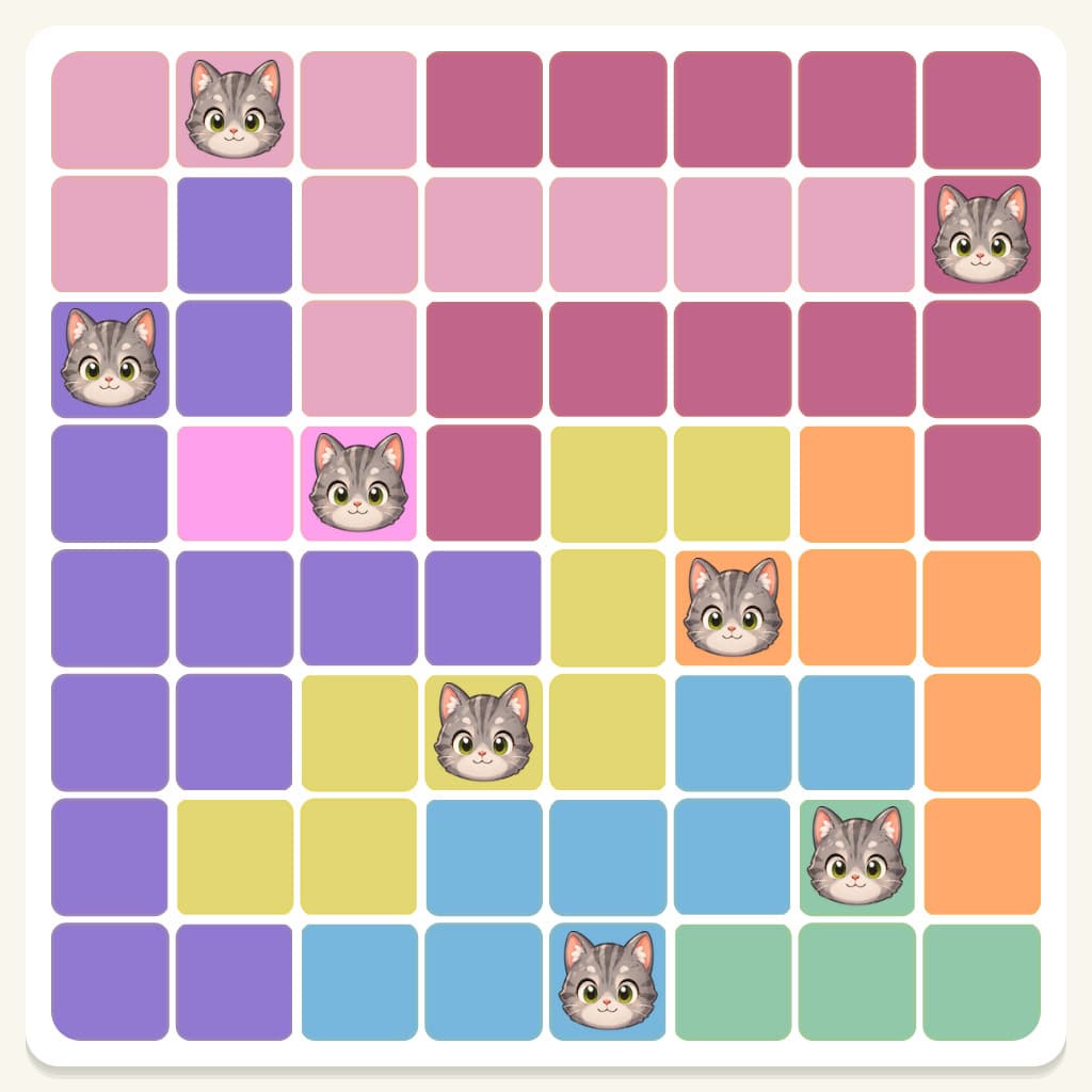 Meowdoku Level 582 Answer, Cheat & Solution