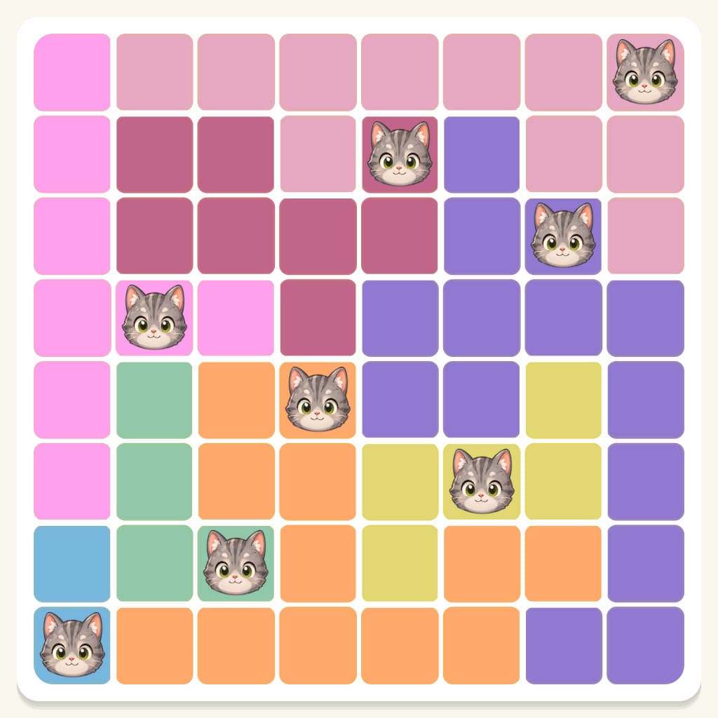 Meowdoku Level 647 Answer, Cheat & Solution