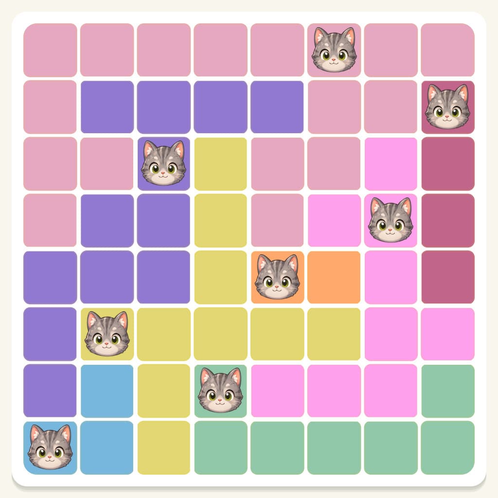 Meowdoku Level 637 Answer, Cheat & Solution