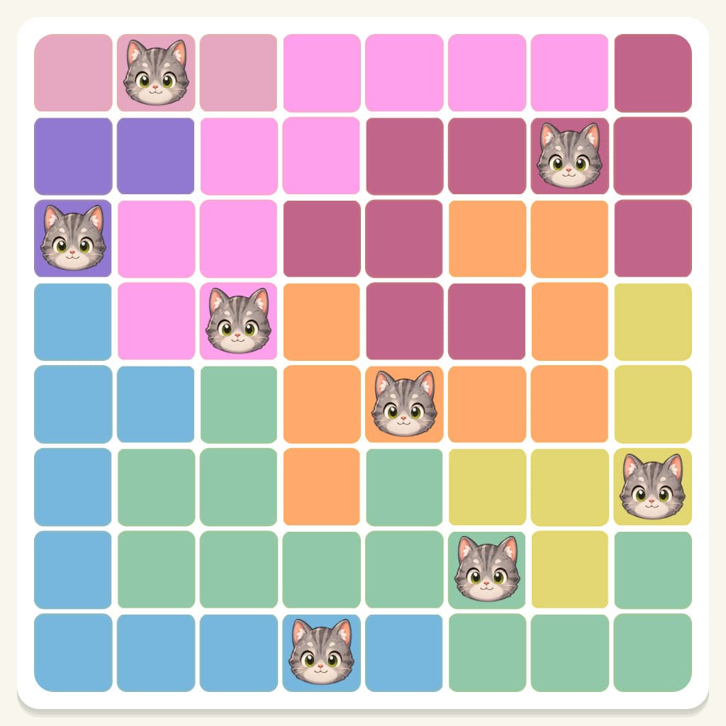 Meowdoku Level 537 Answer, Cheat & Solution