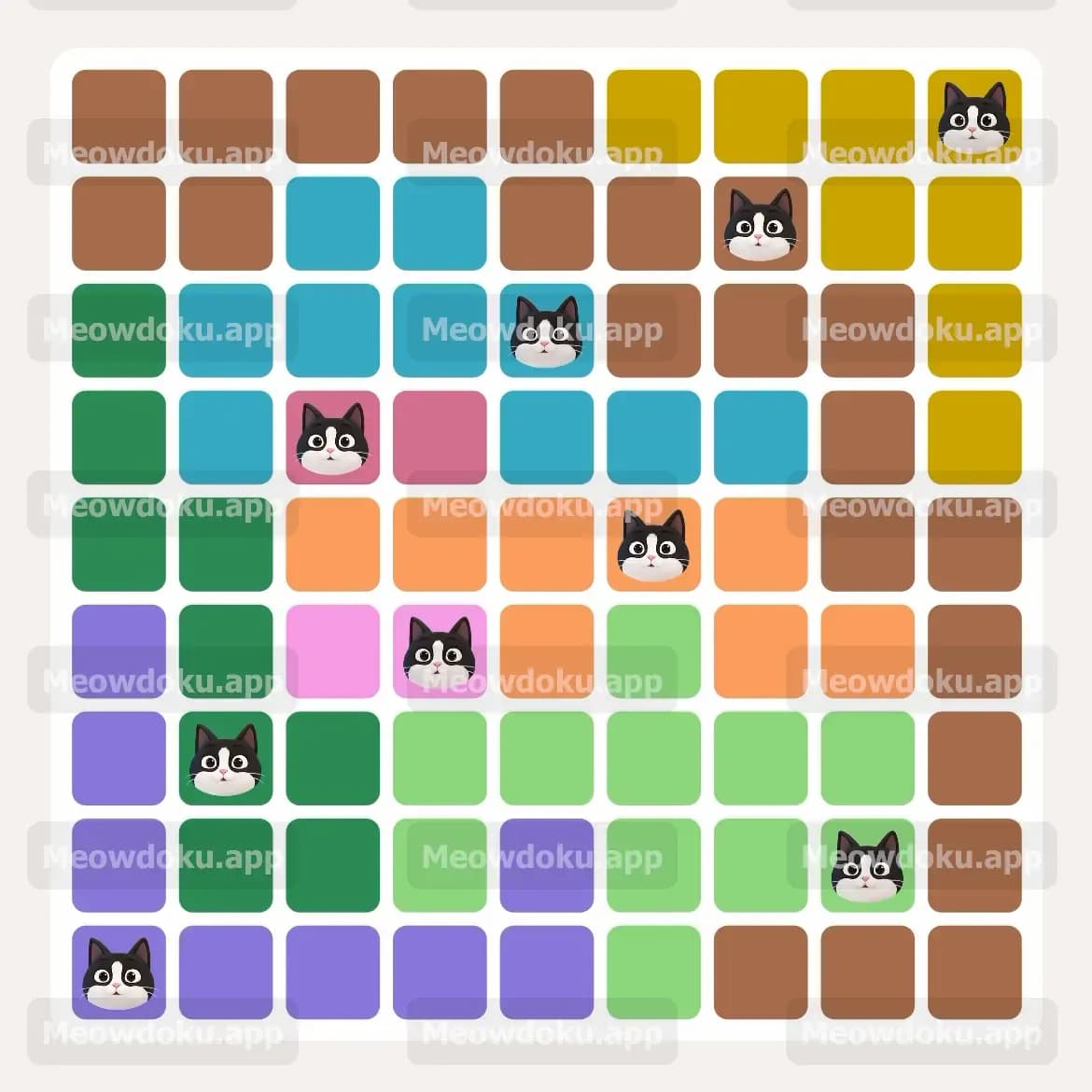Meowdoku Level 24 Answer, Cheat & Solution