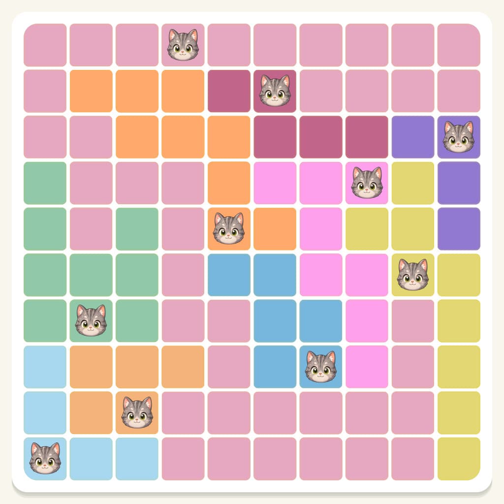 Meowdoku Level 940 Answer, Cheat & Solution