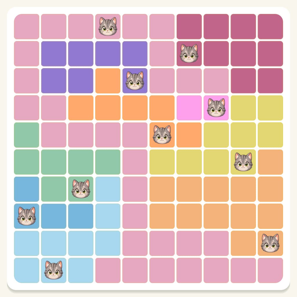 Meowdoku Level 900 Answer, Cheat & Solution