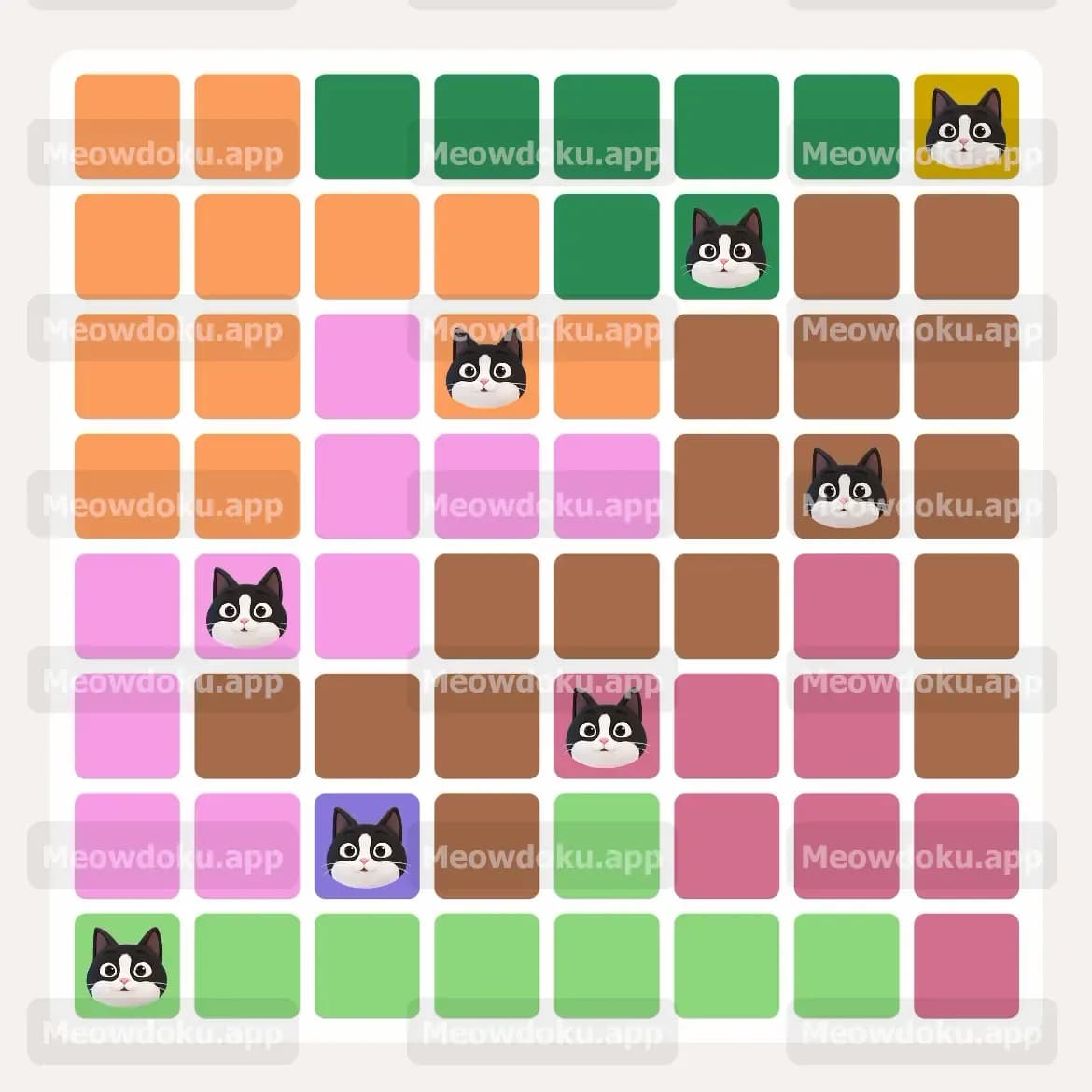 Meowdoku Level 141 Answer, Cheat & Solution