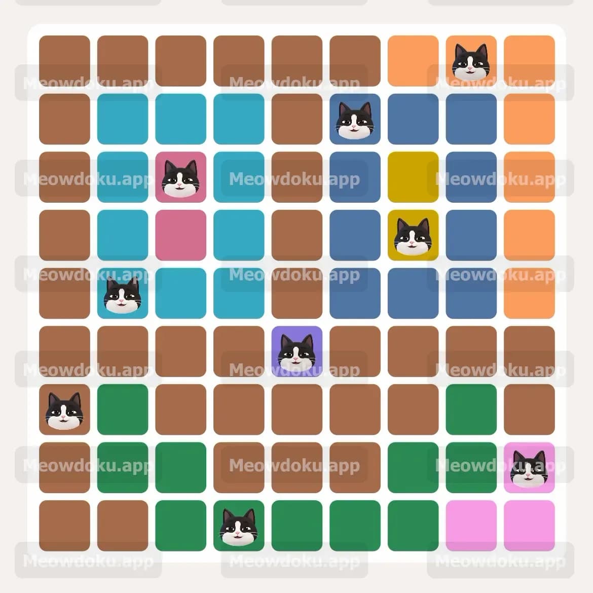 Meowdoku Level 214 Screenshot