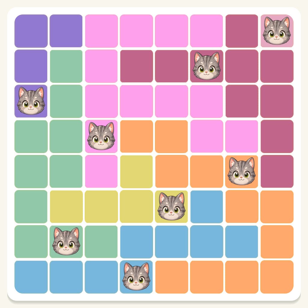 Meowdoku Level 129 Screenshot