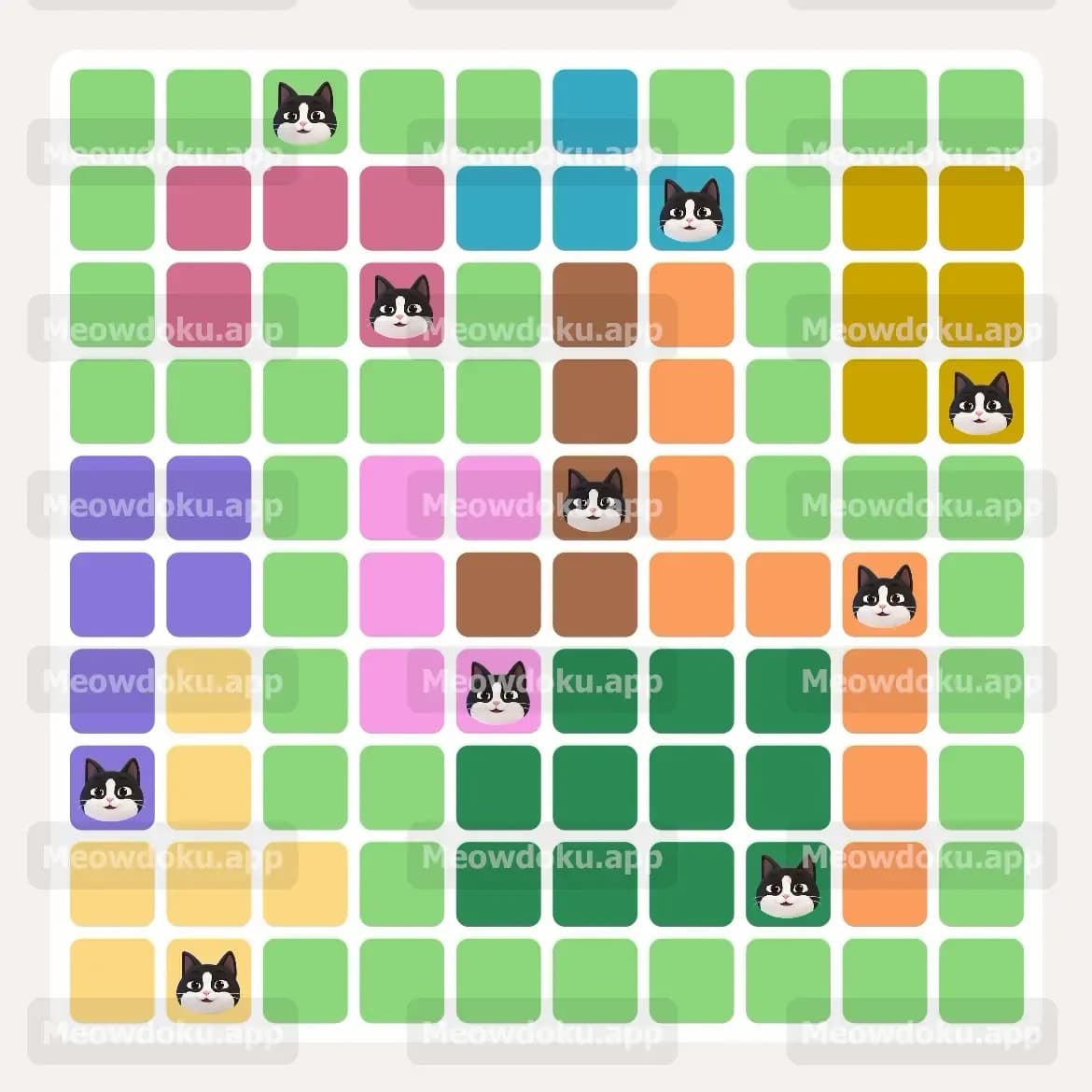 Meowdoku Level 158 Screenshot